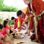 रामनवमी पर मुख्यमंत्री आवास में सीएम ने किया कन्या पूजन